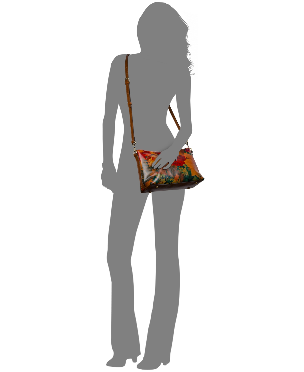 Patricia Nash Betta Medium Leather Crossbody, Created For Macy's In Multi