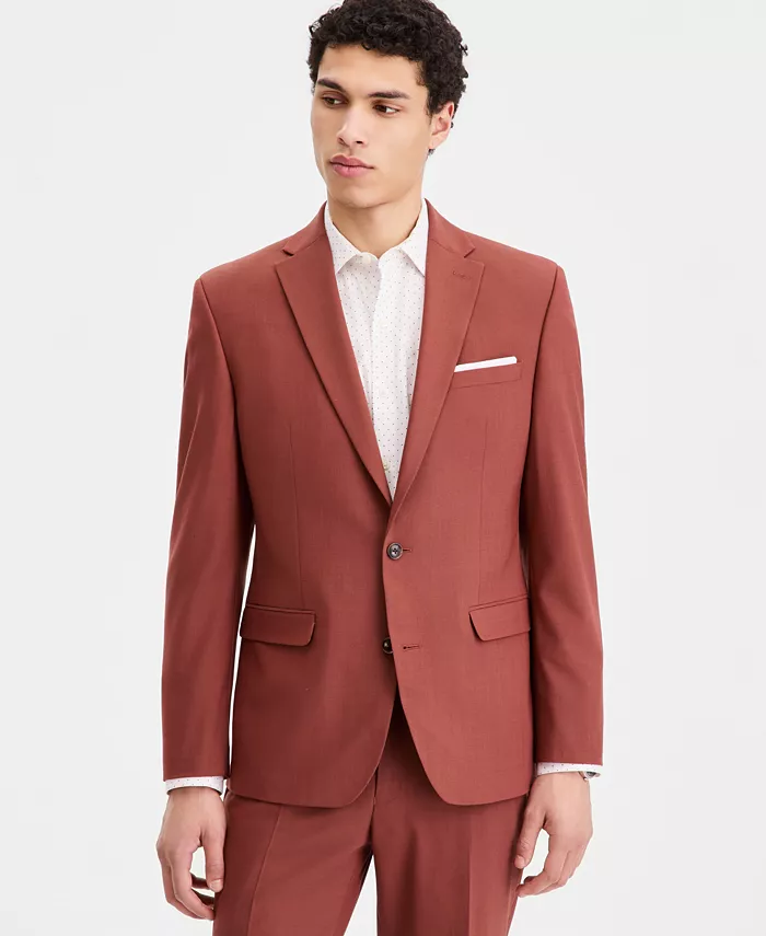 Men's Slim-Fit Wool Blend Suit Separates Jacket