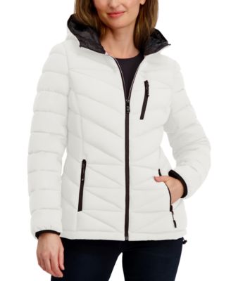 Women's Hooded Zip-Front Puffer Coat