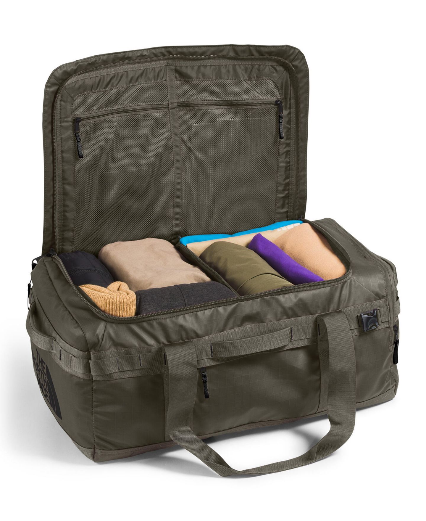 Мужская сумка The North Face Base Camp Voyager - 62L, цвет: Чёрный — фото 10