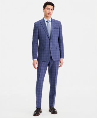 Men's Slim-Fit Linen-Blend Suit Separates Jacket