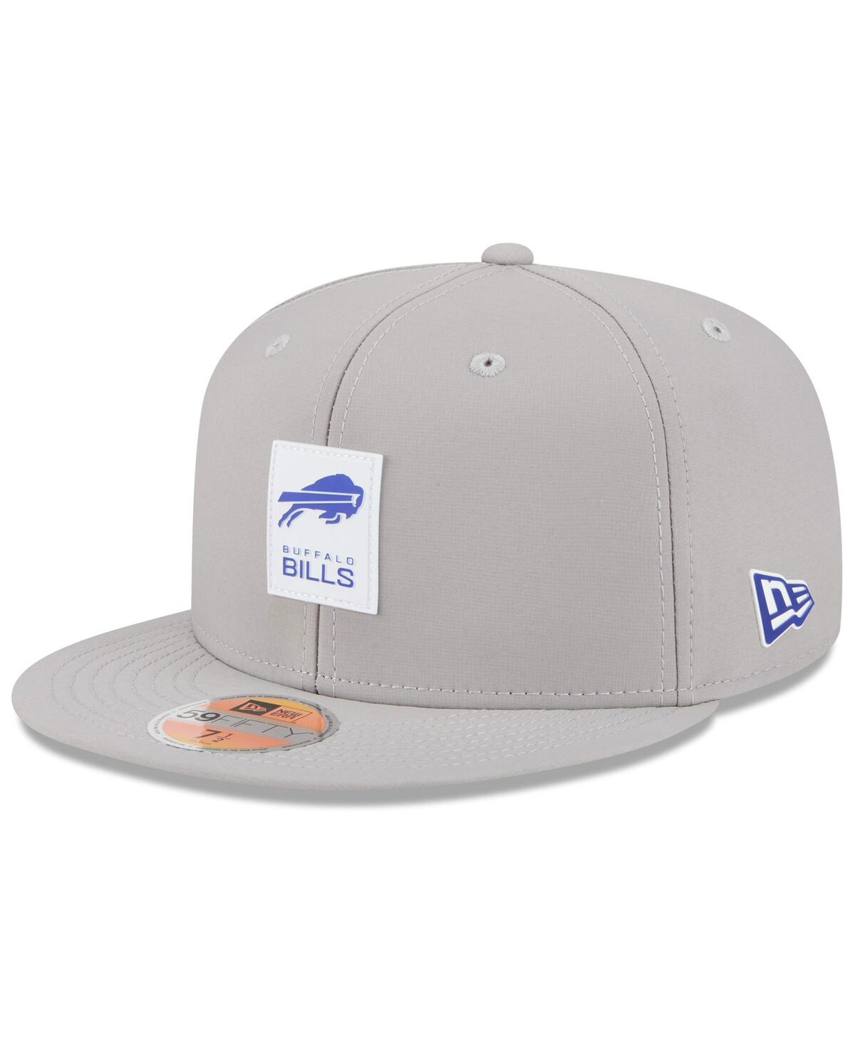 New Era Men's Gray Buffalo Bills 2025 Sideline 59FIFTY Fitted Hat - Gray