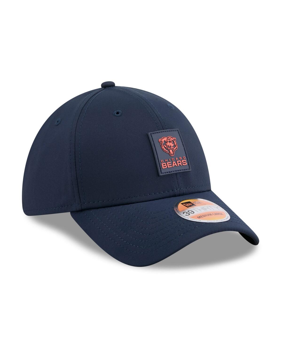 New Era Men's Navy Chicago Bears 2025 Sideline 39thirty Flex Hat In Blue