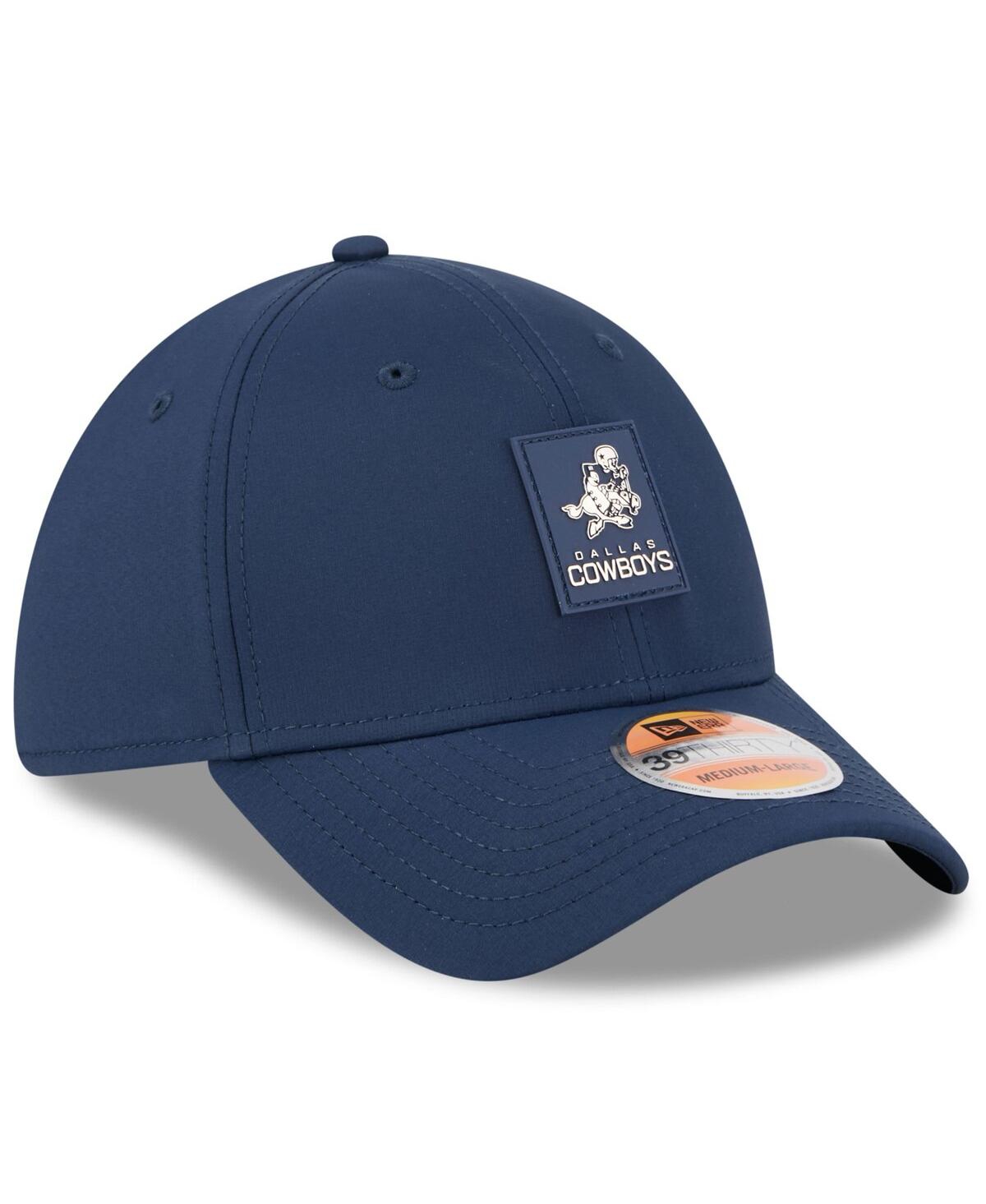 New Era Men's Navy Dallas Cowboys 2025 Nfl Sideline Throwback 39thirty Flex Hat In Blue