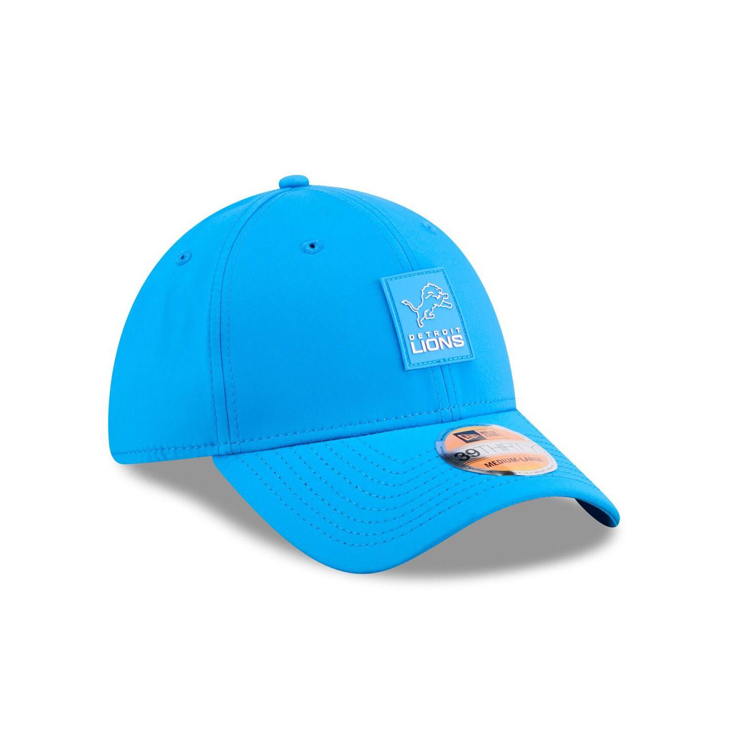 Мужская кепка New Era Blue Detroit Lions 2025 Sideline 39THIRTY Flex Hat — фото 4