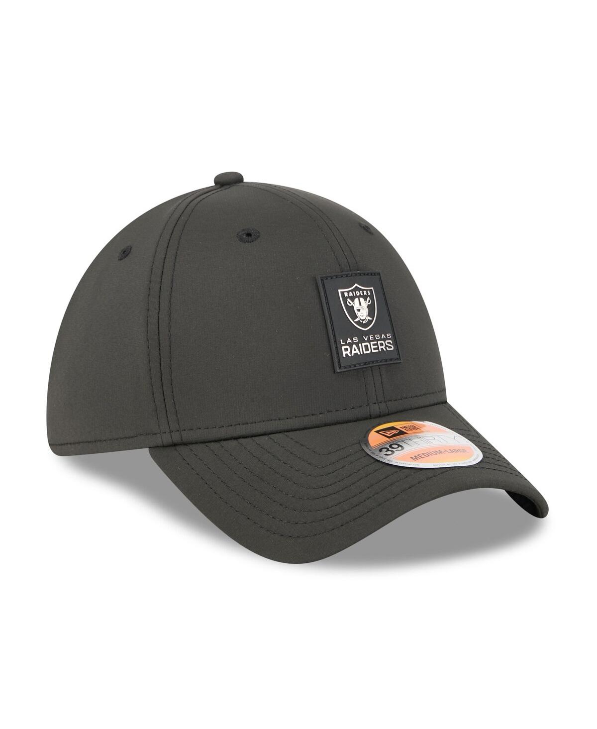 New Era Men's Black Las Vegas Raiders 2025 Sideline 39thirty Flex Hat In Black