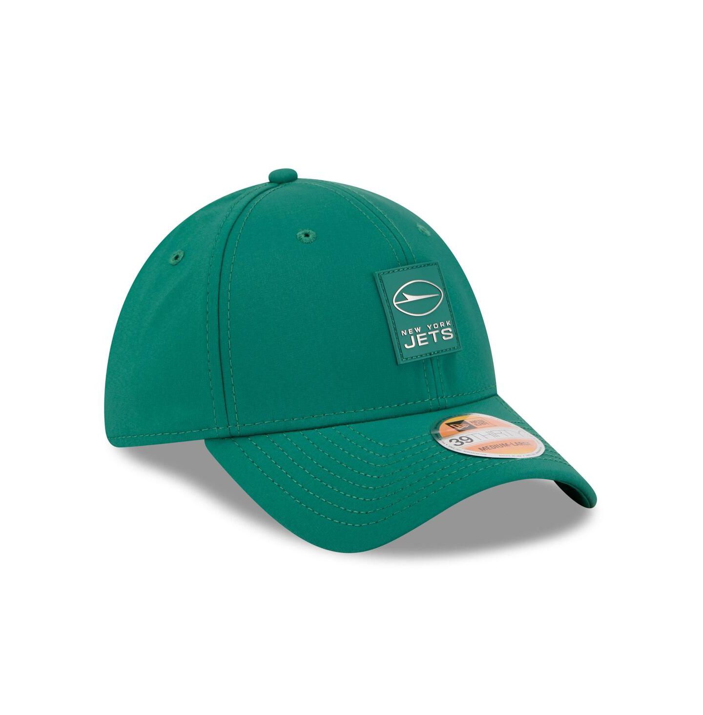 Мужская кепка New Era Green New York Jets 2025 Sideline 39THIRTY Flex Hat — фото 4