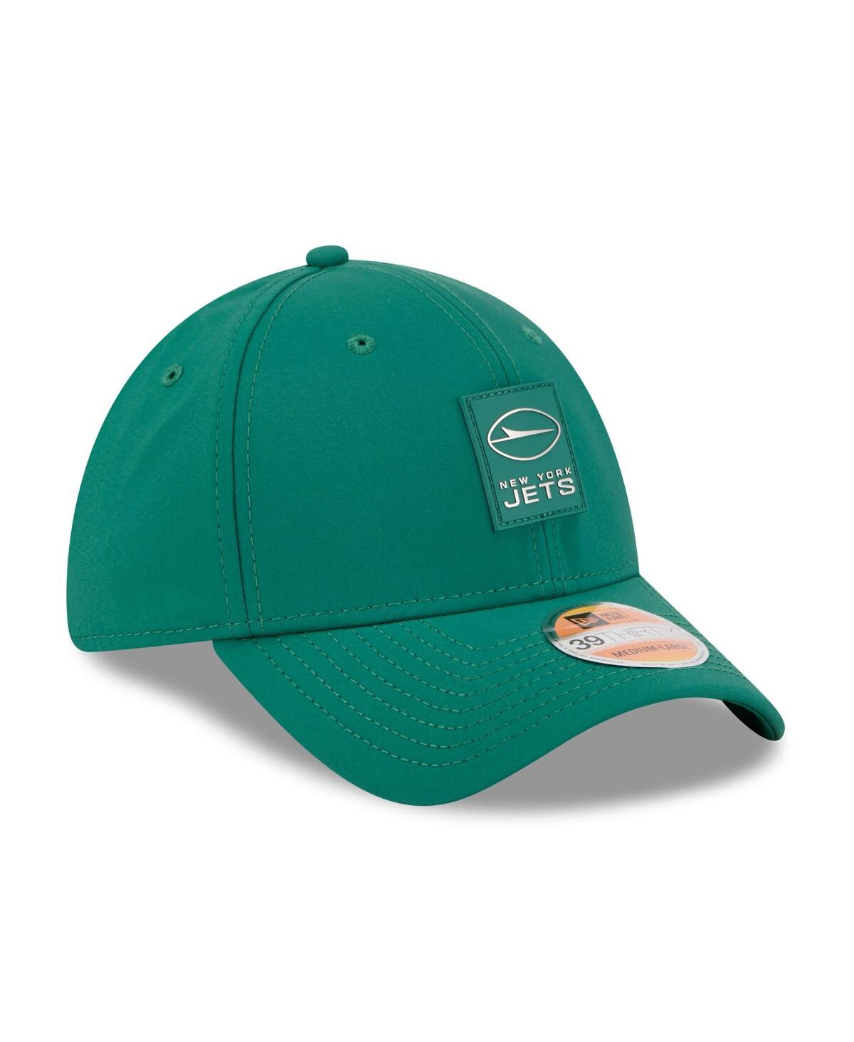 New Era Men's Green New York Jets 2025 Sideline 39thirty Flex Hat In Green