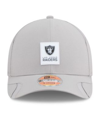 Men's Gray Las Vegas Raiders 2025 Sideline M-Crown 9FORTY Adjustable Hat