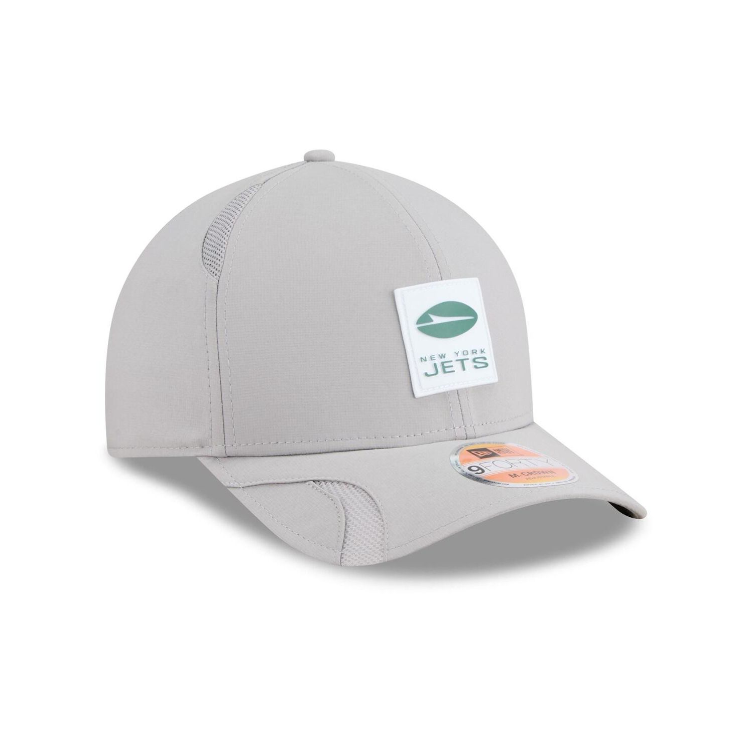 Men's Gray New York Jets 2025 Sideline M-Crown 9FORTY Adjustable Hat