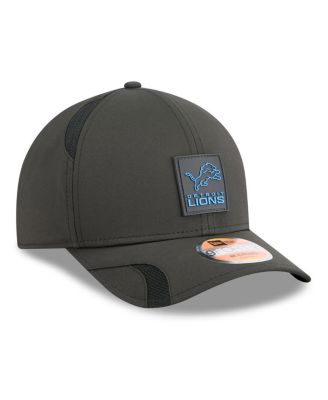 Men's Black Detroit Lions 2025 Sideline M-Crown 9FORTY Adjustable Hat