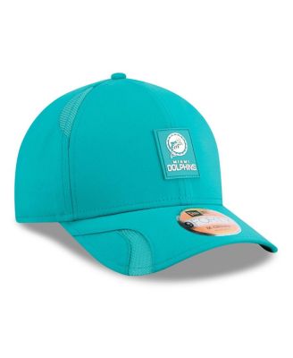 Men's Aqua Miami Dolphins 2025 Sideline Throwback M-Crown 9FORTY Adjustable Hat