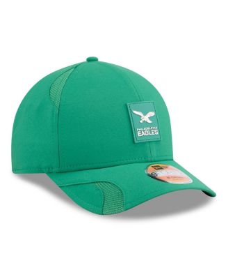 Men's Kelly Green Philadelphia Eagles 2025 Sideline Throwback M-Crown 9FORTY Adjustable Hat
