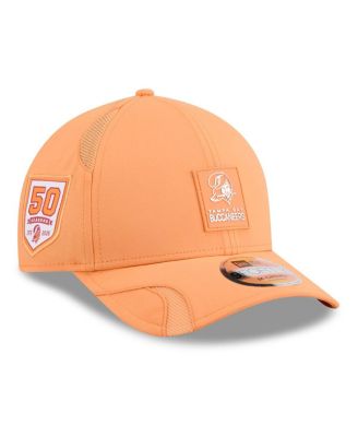 Men's Orange Tampa Bay Buccaneers 2025 Sideline Throwback M-Crown 9FORTY Adjustable Hat