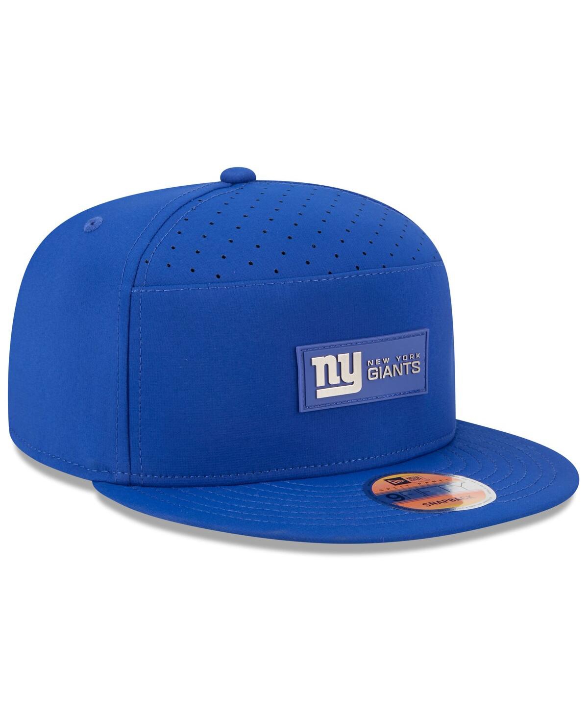 New Era Men's Royal New York Giants 2025 Sideline Split Panel 9fifty Snapback Hat In Blue