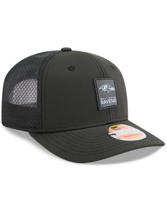 Men's Black Baltimore Ravens 2025 Sideline 9SEVENTY Trucker Adjustable Hat