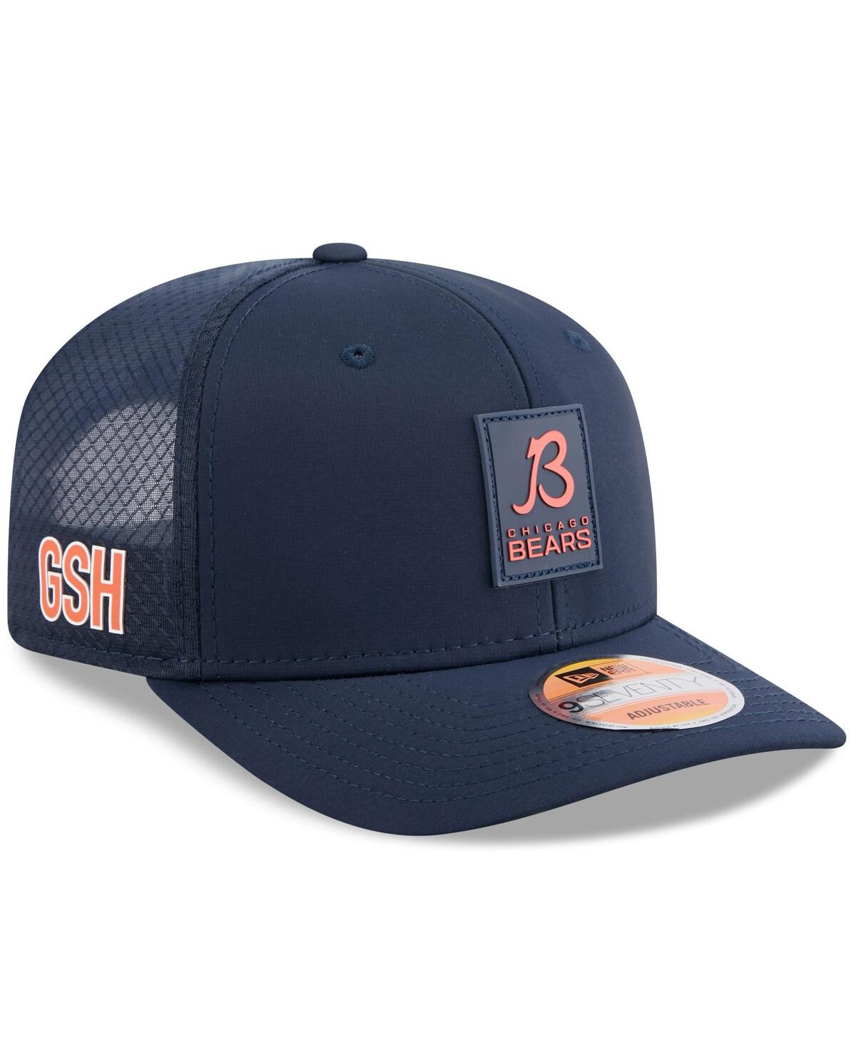 New Era Men's Navy Chicago Bears 2025 Sideline 9seventy Trucker Adjustable Hat In Blue