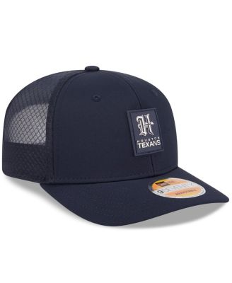 Men's Navy Houston Texans 2025 Sideline H-Town 9SEVENTY Trucker Adjustable Hat