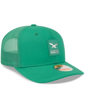 Men's Kelly Green Philadelphia Eagles 2025 Sideline Throwback 9SEVENTY Trucker Adjustable Hat