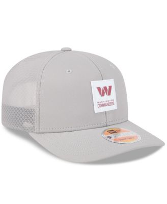 Men's Gray Washington Commanders 2025 Sideline 9SEVENTY Adjustable Trucker Hat