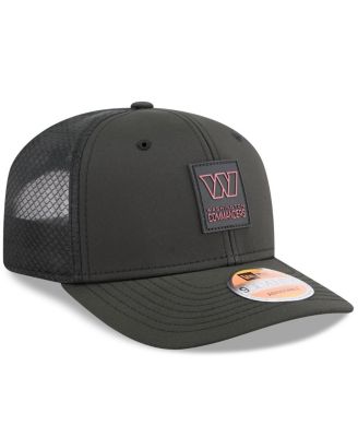 Men's Black Washington Commanders 2025 Sideline 9SEVENTY Trucker Adjustable Hat