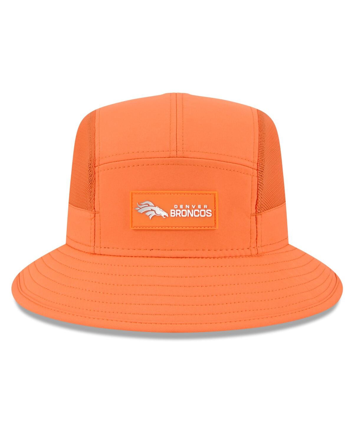 New Era Men's Orange Denver Broncos 2025 Sideline Bucket Hat In Orange