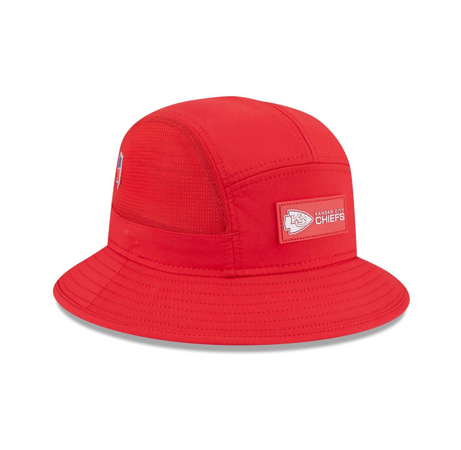 Men's Red Kansas City Chiefs 2025 Sideline Bucket Hat