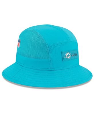 Men's Aqua Miami Dolphins 2025 Sideline Bucket Hat