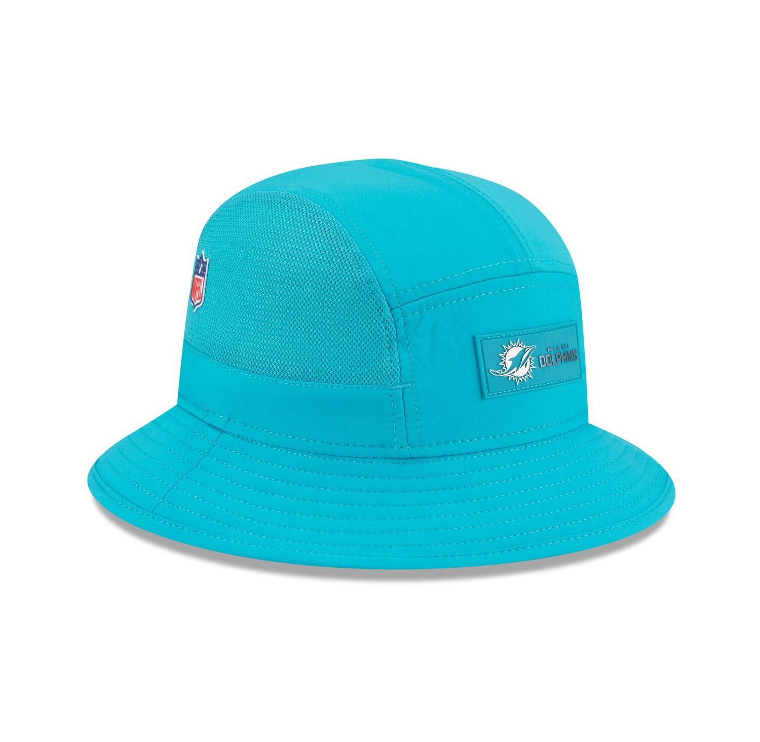 Men's Aqua Miami Dolphins 2025 Sideline Bucket Hat