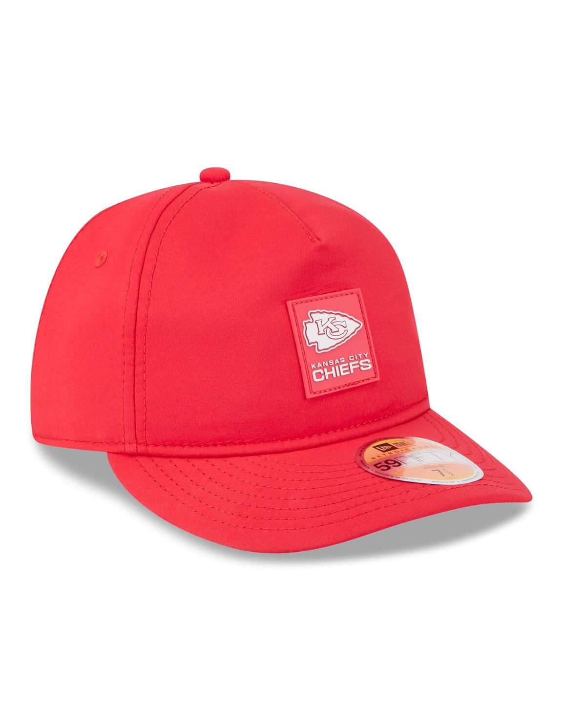 New Era Men's Red Kansas City Chiefs 2025 Sideline Retro Crown 59FIFTY Fitted Hat