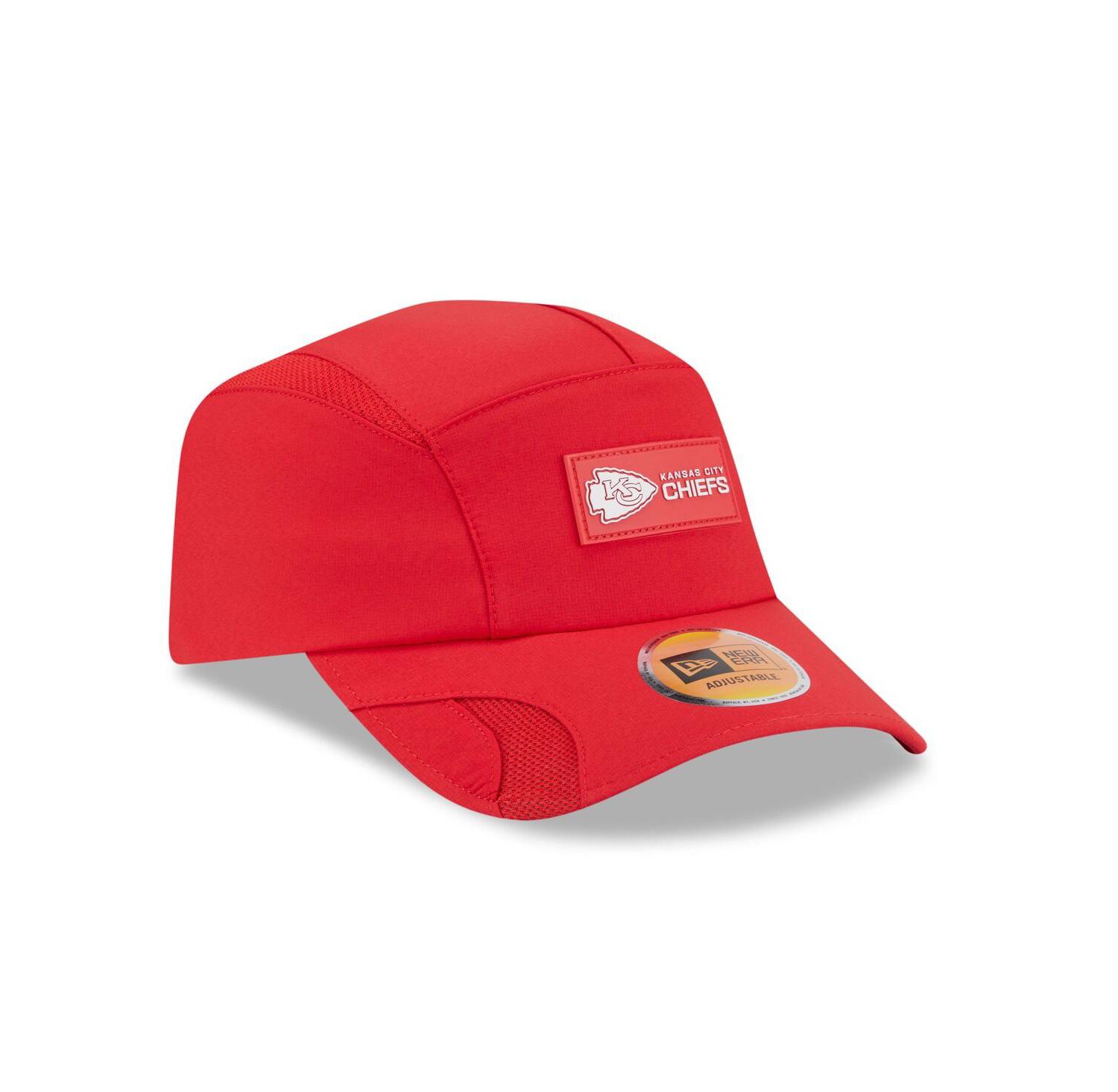 Men's Red Kansas City Chiefs 2025 Sideline Runner Adjustable Hat