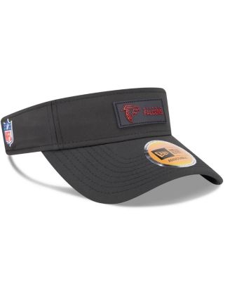 Men's Black Atlanta Falcons 2025 Sideline Visor Hat