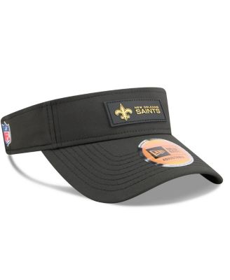 Men's Black New Orleans Saints 2025 Sideline Visor Hat