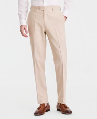 Men's Slim-Fit Linen-Blend Suit Separates Pants