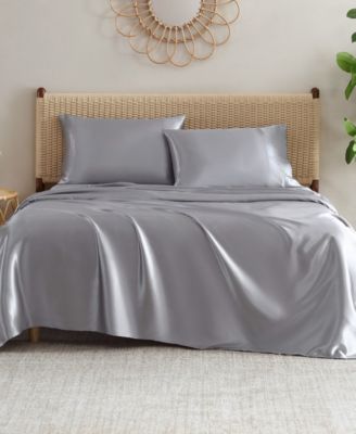 Silky Satin 4-Pc. Sheet Set, King