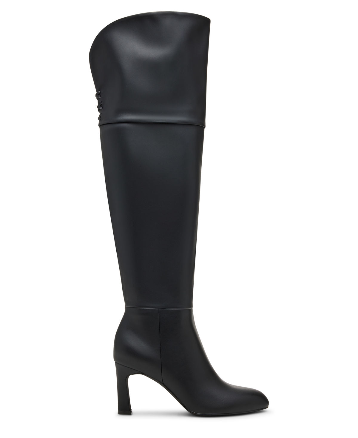 Madden Girl Women's Decode Wide-calf Over-the-knee Dress Boots In Black