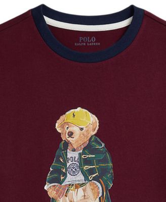 Big Boys Polo Bear Cotton Ringer T-Shirt