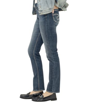 Women's Suki Mid Rise Curvy Fit Straight Leg Jeans