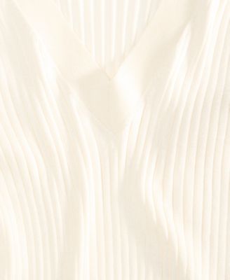 Women's Ribbed V-Neck Sweater, Macy's Exclusive