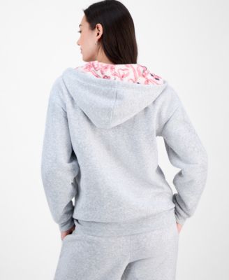 Juniors' Full-Zip Faux-Fur-Lined Hoodie