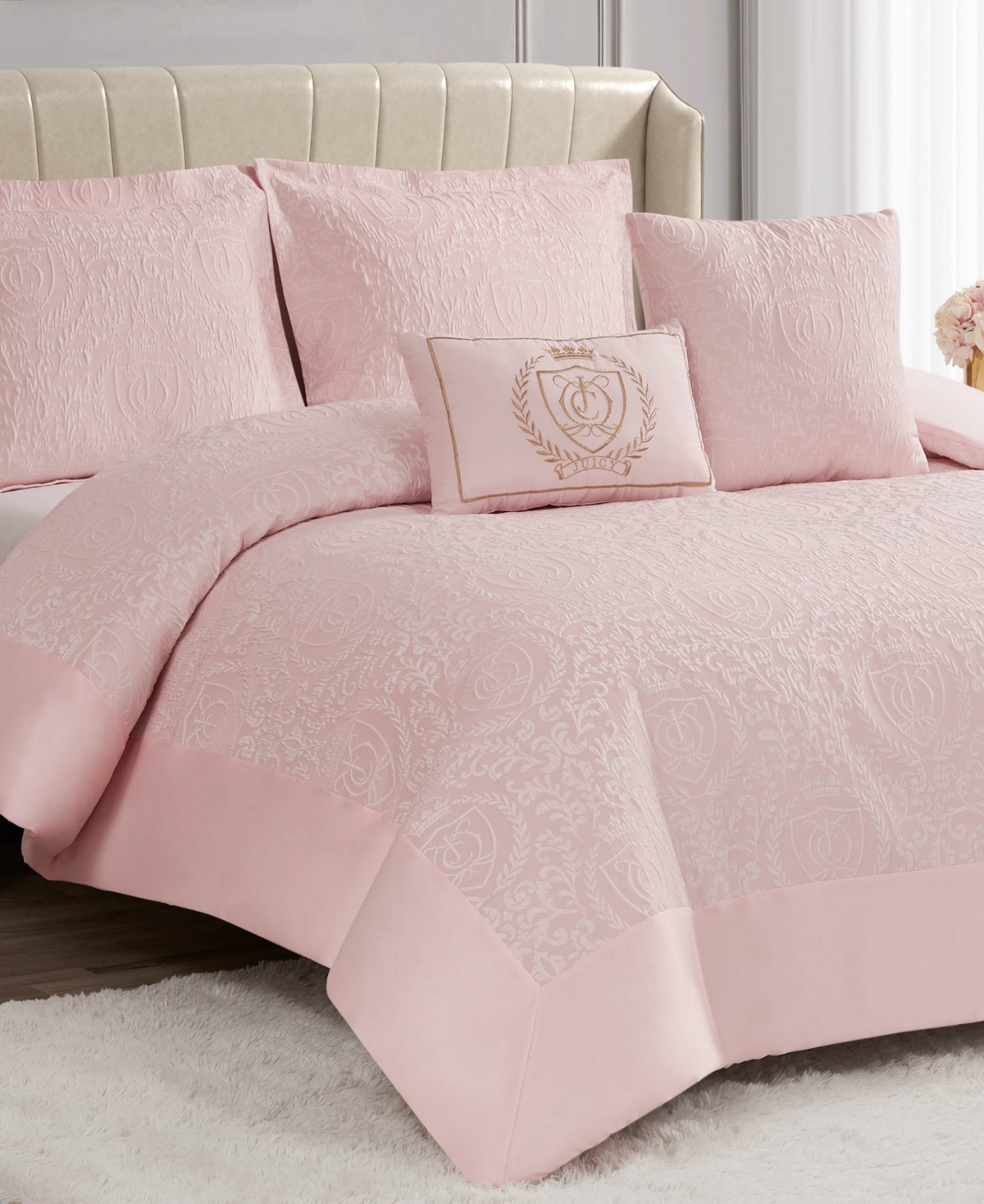 Juicy Couture Dovona 4-pc. Comforter Set, Twin/twin Xl In Pink
