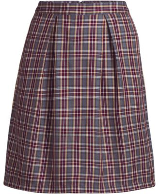Women's Top of Knee Plaid Skort
