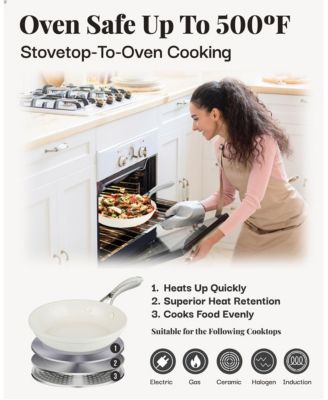 Natural Collection  Ceramic Nonstick  10 in.Frying Pan