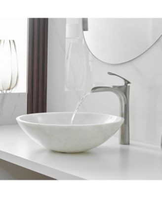 Single Hole Single Handle Bathroom Vessel Sink Faucet With Pop Up Drain Without Overflow in Matte Black Chrome