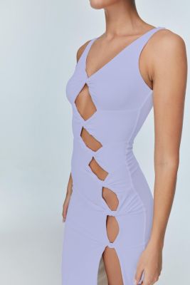 Women's Sara Dress - Elegant Cut-Out Maxi | Event Wear
