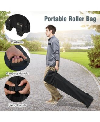 10 X 10 FT Pop up Canopy Tent Outdoor Easy Setup Sunshade with Wheeled Bag