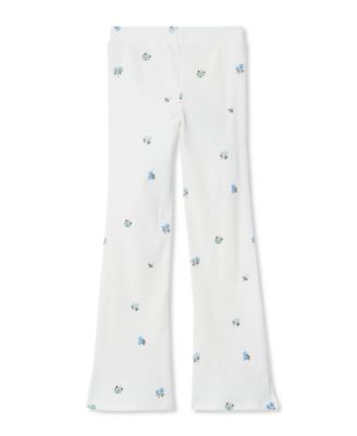 Girls Ribbed Flare Leggings