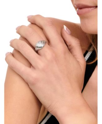 Rope Ring in Sterling Silver, Size