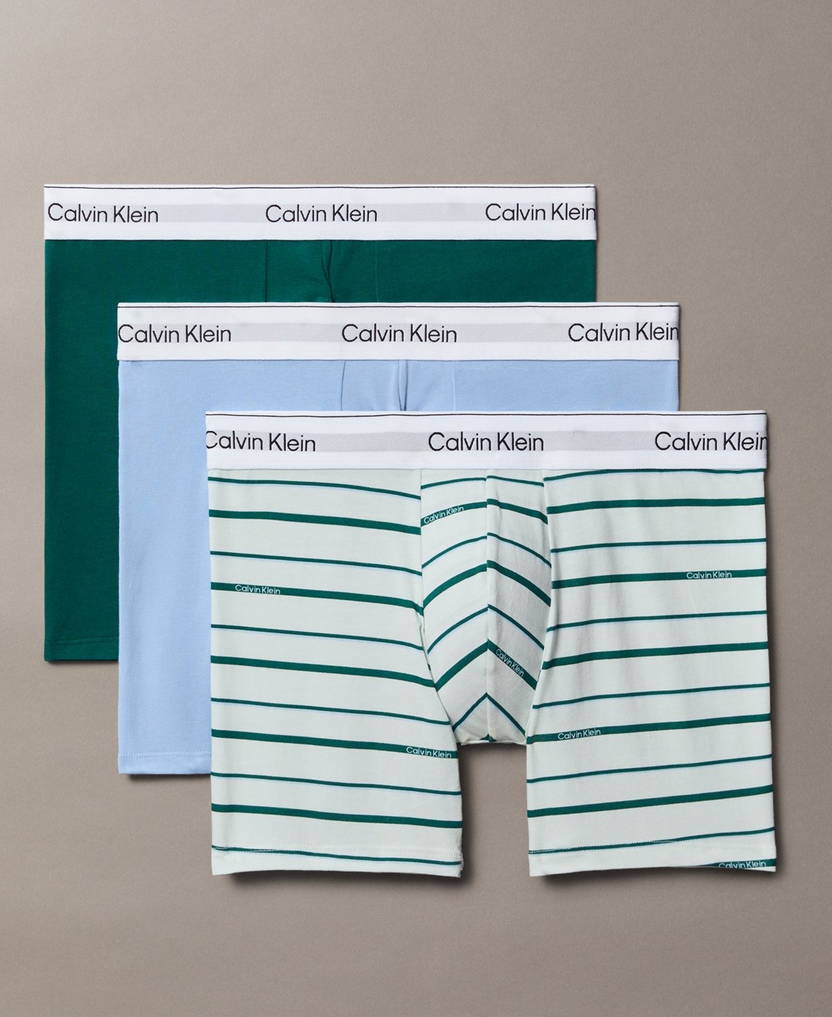 Calvin Klein Men's 3-pack Icon Stretch Boxer Briefs In Blue