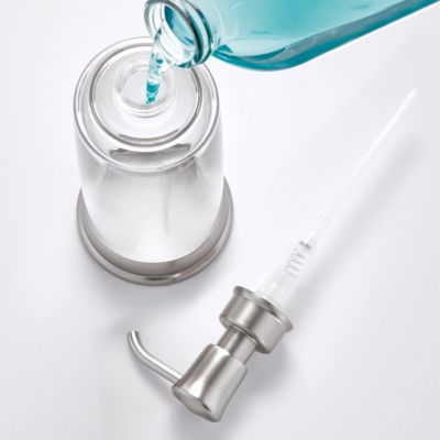 Liquid Soap Dispenser - Clear/Brushed